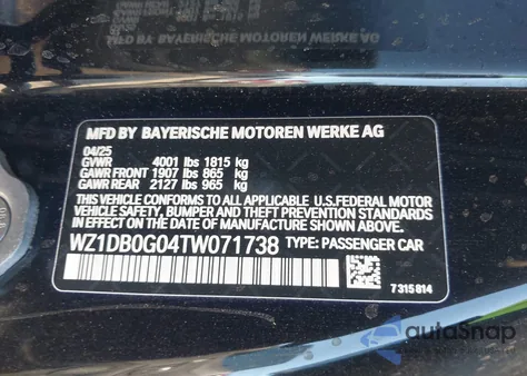 2026 Toyota Gr Supra 3.0 Premium z USA, uszkodzony, nr VIN WZ1DB0G04TW071738